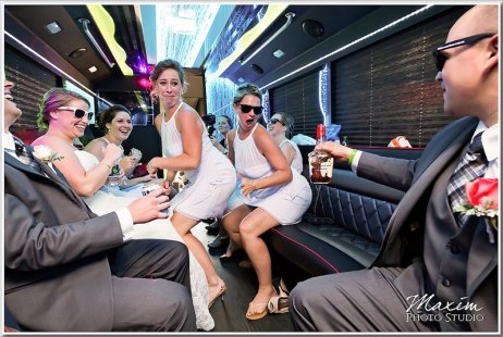 Eisenhardt Glavin Wedding Party Bus Rental - 2016 - Dancing Bridal Party