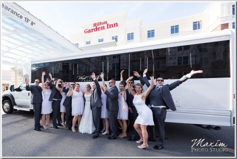 Eisenhardt Glavin Wedding Party Bus Rental - Outside