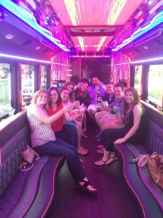 Large Interiors In Our Party Bus Limo