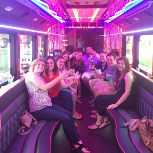 Take a Night Out on the Town in a Wright Party Bus Limo