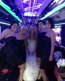 Rya's Wedding on the Wright party Bus